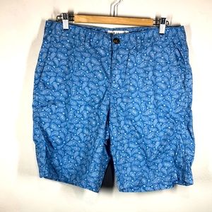 The Rail blue paisley shorts size 32